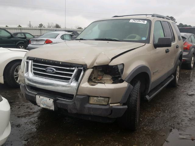 1FMEU63E66UA68238 - 2006 FORD EXPLORER X GOLD photo 2