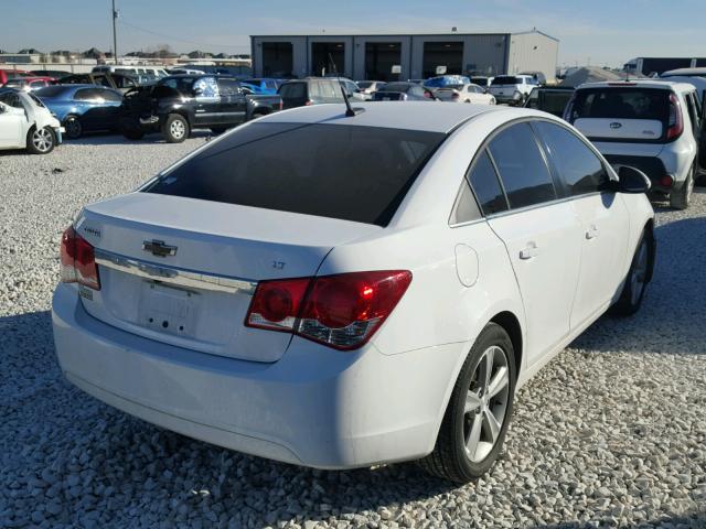 1G1PE5SB7D7179901 - 2013 CHEVROLET CRUZE LT WHITE photo 4