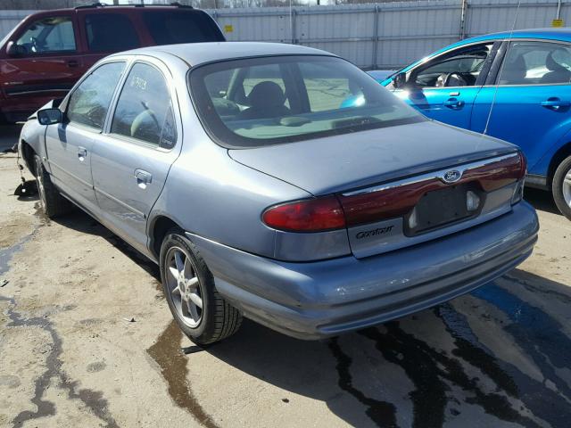 1FAFP663XXK210524 - 1999 FORD CONTOUR SE BLUE photo 3