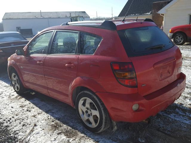 5Y2SM638X5Z445527 - 2005 PONTIAC VIBE RED photo 3