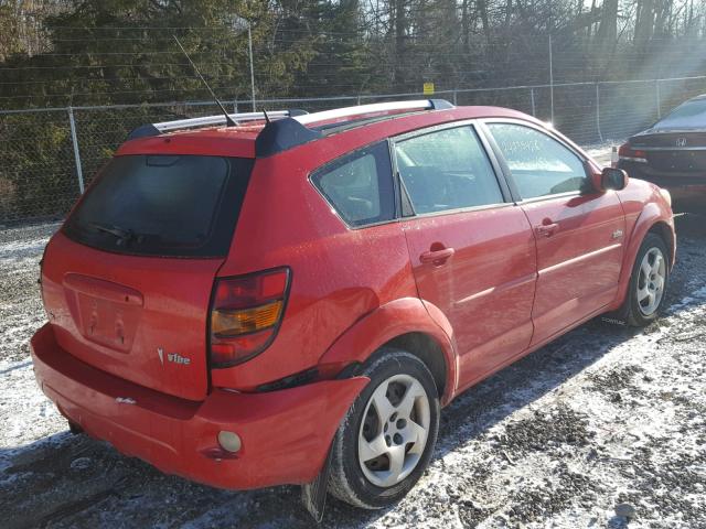 5Y2SM638X5Z445527 - 2005 PONTIAC VIBE RED photo 4