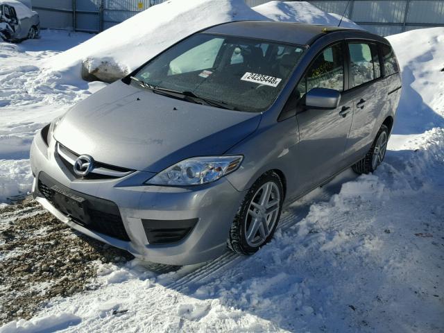 JM1CR2WL6A0383539 - 2010 MAZDA 5 GRAY photo 2