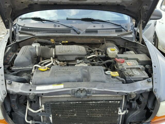 1D7HL48N74S720087 - 2004 DODGE DAKOTA QUA GRAY photo 7