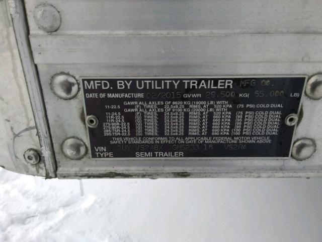 1UYVS248XGM523316 - 2016 UTILITY TRAILER WHITE photo 10