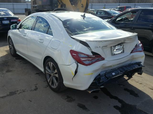 WDDSJ4EB8EN040155 - 2014 MERCEDES-BENZ CLA 250 WHITE photo 3