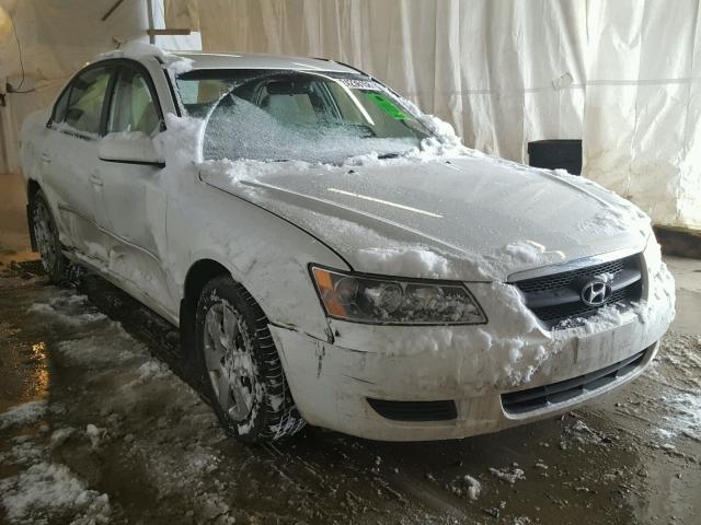 5NPET46C28H300322 - 2008 HYUNDAI SONATA GLS WHITE photo 1