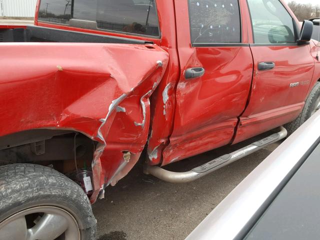 1D7HA18D74S675874 - 2004 DODGE RAM 1500 S RED photo 9