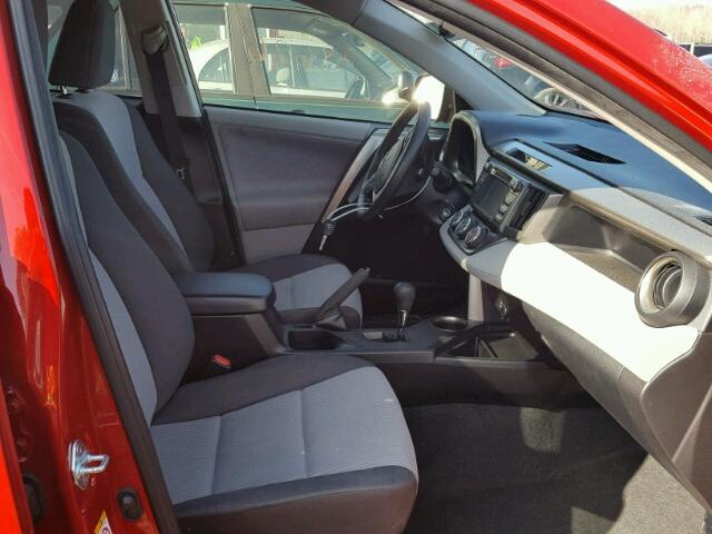 JTMZFREV2DD010753 - 2013 TOYOTA RAV4 LE RED photo 5