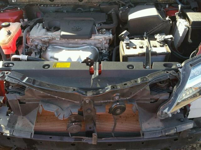 JTMZFREV2DD010753 - 2013 TOYOTA RAV4 LE RED photo 7