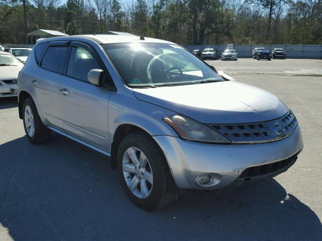 JN8AZ08W67W640258 - 2007 NISSAN MURANO SL SILVER photo 1