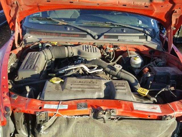 1B7GL22X7YS503164 - 2000 DODGE DAKOTA RED photo 7