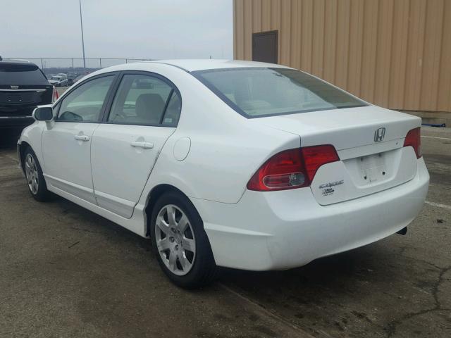 1HGFA16517L142111 - 2007 HONDA CIVIC LX WHITE photo 3