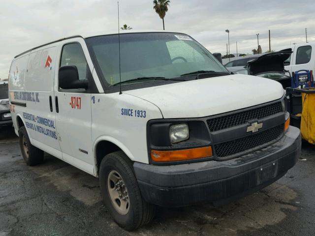 1GCGG25V761266418 - 2006 CHEVROLET EXPRESS G2 WHITE photo 1