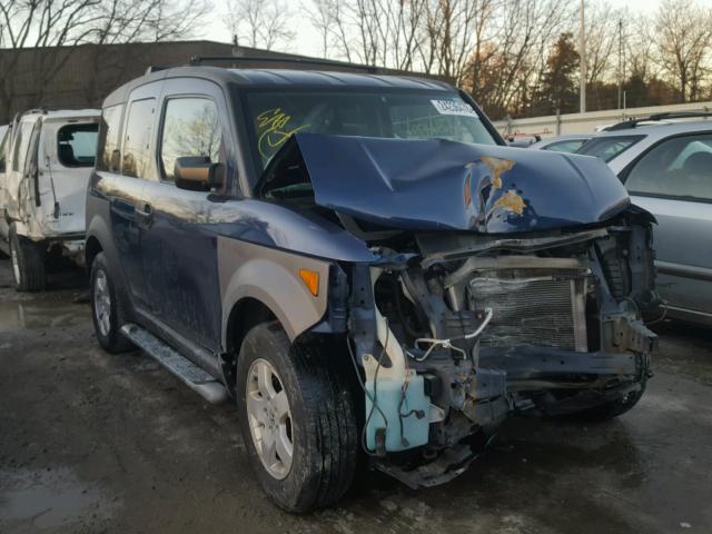 5J6YH28553L044337 - 2003 HONDA ELEMENT EX BLUE photo 1