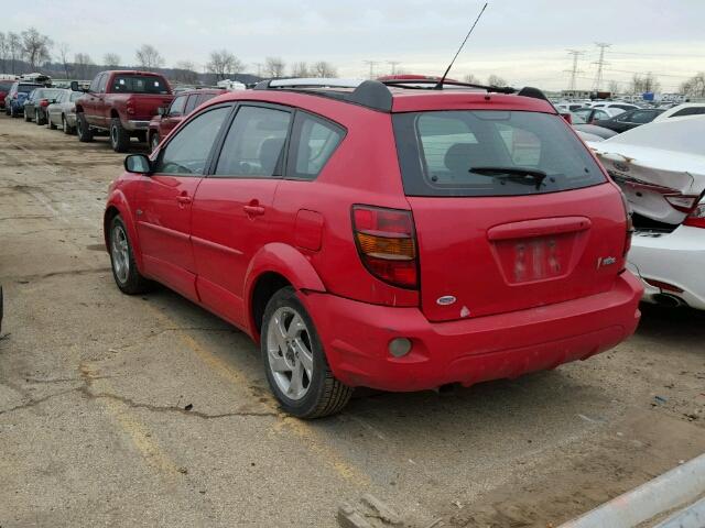 5Y2SL62844Z467039 - 2004 PONTIAC VIBE RED photo 3