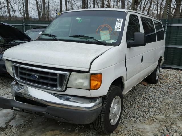 1FBNE31L35HA99072 - 2005 FORD ECONOLINE WHITE photo 2