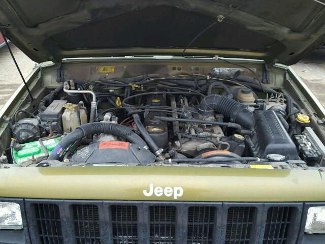 1J4FJ28SXVL524989 - 1997 JEEP CHEROKEE S GREEN photo 7