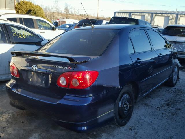 2T1BR32E65C467915 - 2005 TOYOTA COROLLA CE BLUE photo 4