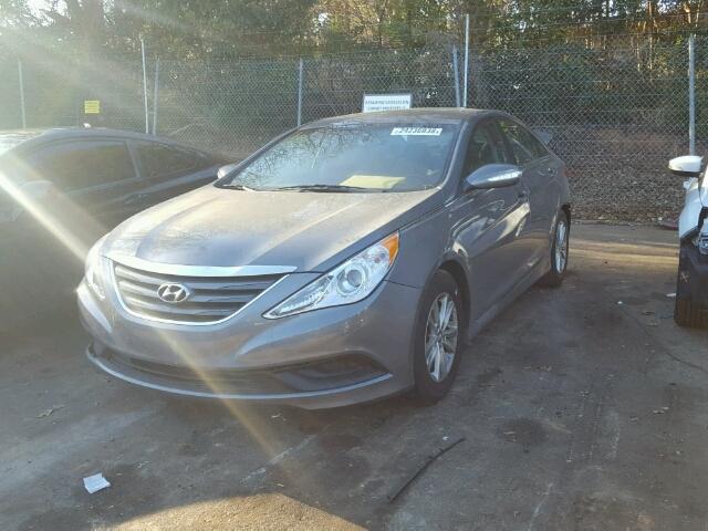 5NPEB4AC6EH889218 - 2014 HYUNDAI SONATA GLS SILVER photo 2