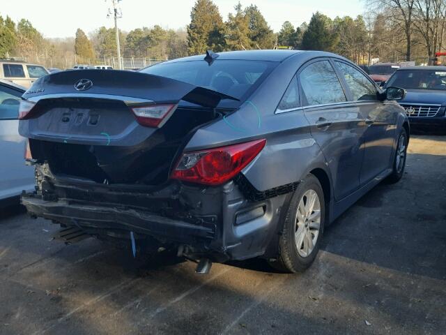 5NPEB4AC6EH889218 - 2014 HYUNDAI SONATA GLS SILVER photo 4