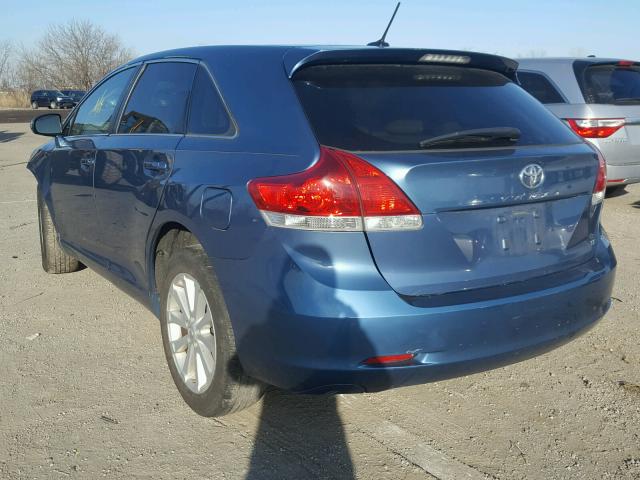 4T3ZA3BB5CU056715 - 2012 TOYOTA VENZA LE TEAL photo 3