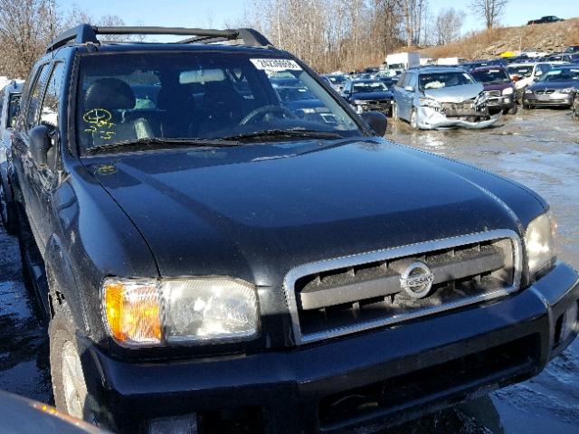 JN8DR09Y22W741867 - 2002 NISSAN PATHFINDER BLACK photo 1