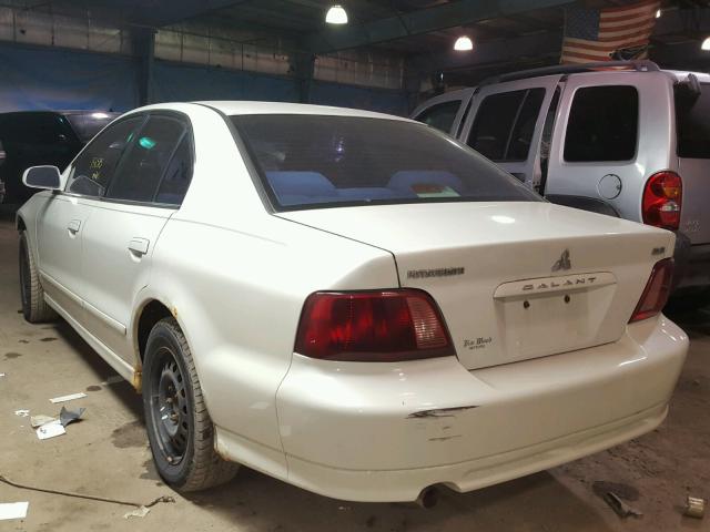 4A3AA46G62E115993 - 2002 MITSUBISHI GALANT ES WHITE photo 3