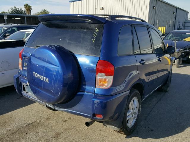 JTEGH20V826009510 - 2002 TOYOTA RAV4 BLUE photo 4