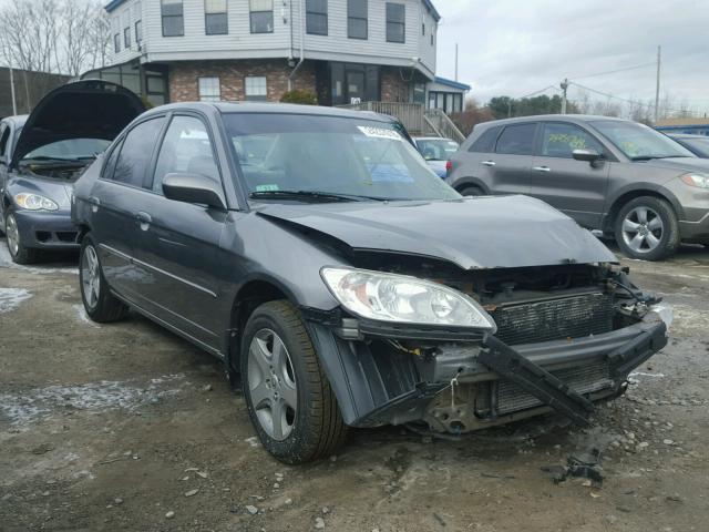 2HGES26784H515315 - 2004 HONDA CIVIC EX ნაცრისფერი ფოტო 1