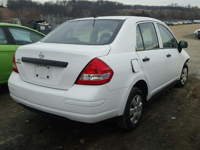 3N1CC1AP3AL358013 - 2010 NISSAN VERSA S WHITE photo 4