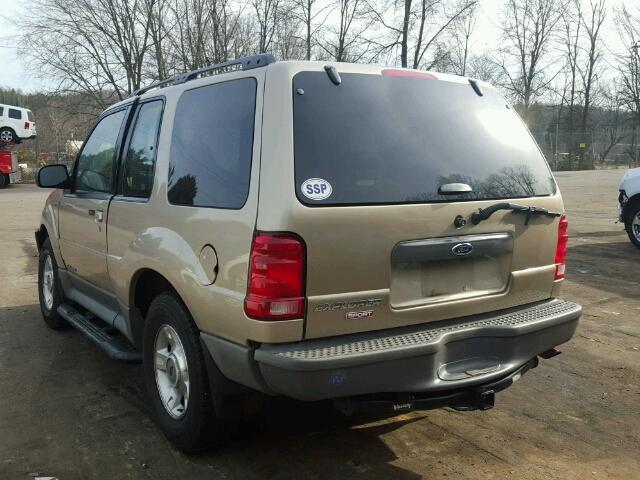 1FMCU70E01UC00890 - 2001 FORD EXPLORER S GOLD photo 3