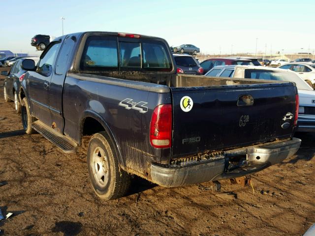 1FTRX18W6YNA09821 - 2000 FORD F150 BLUE photo 3