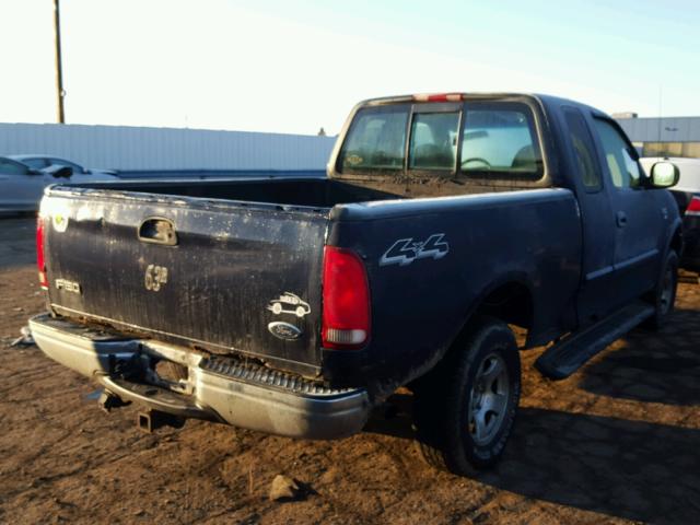 1FTRX18W6YNA09821 - 2000 FORD F150 BLUE photo 4