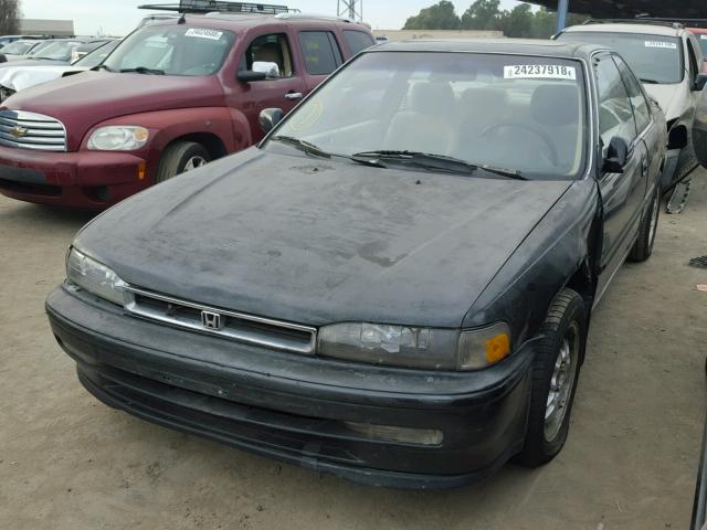 1HGCB7277PA017653 - 1993 HONDA ACCORD EX BLACK photo 2