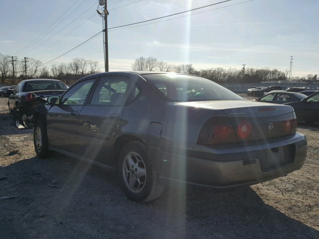 2G1WF52E449397537 - 2004 CHEVROLET IMPALA GRAY photo 3