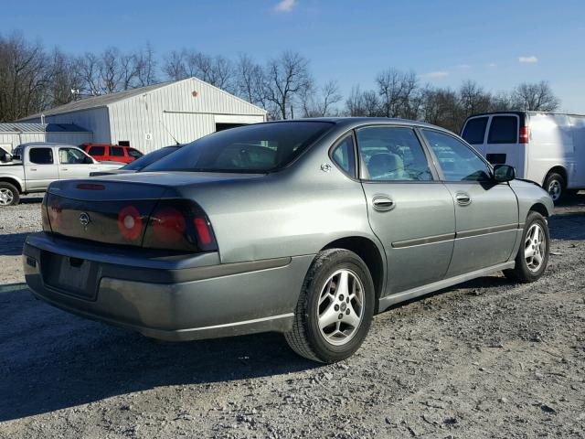 2G1WF52E449397537 - 2004 CHEVROLET IMPALA GRAY photo 4