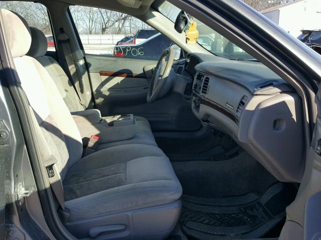 2G1WF52E449397537 - 2004 CHEVROLET IMPALA GRAY photo 5