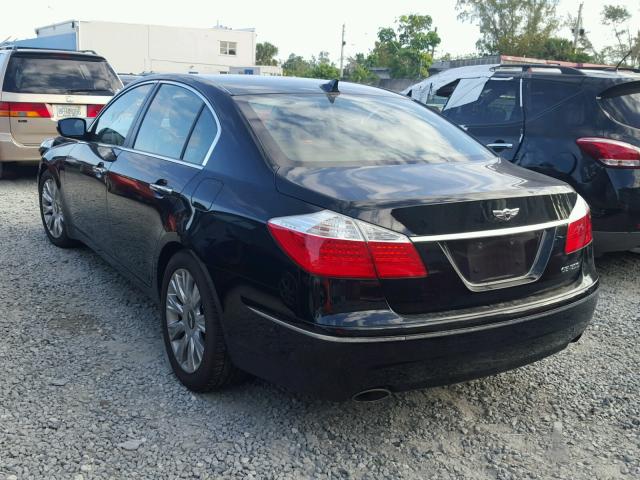 KMHGC46E69U030377 - 2009 HYUNDAI GENESIS 3. BLACK photo 3