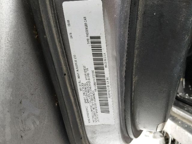 4S3BL616197221360 - 2009 SUBARU LEGACY 2.5 SILVER photo 10