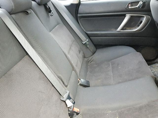 4S3BL616197221360 - 2009 SUBARU LEGACY 2.5 SILVER photo 6