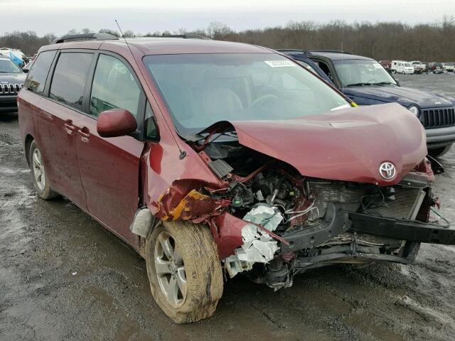 5TDKK3DC0CS252521 - 2012 TOYOTA SIENNA LE MAROON photo 1