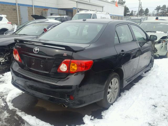 2T1BU4EE0AC414640 - 2010 TOYOTA COROLLA BA BLACK photo 4