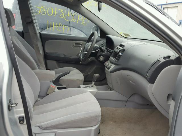 KMHDU46D47U020743 - 2007 HYUNDAI ELANTRA GL SILVER photo 5