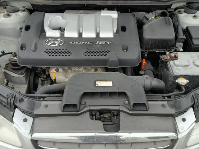 KMHDU46D47U020743 - 2007 HYUNDAI ELANTRA GL SILVER photo 7