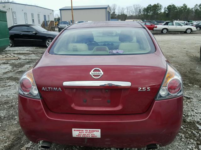 1N4AL21E68N416964 - 2008 NISSAN ALTIMA 2.5 BURGUNDY photo 9