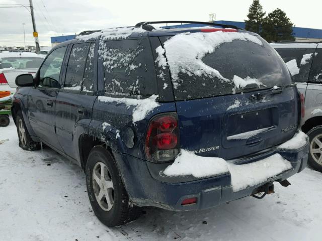 1GNDT13S032156955 - 2003 CHEVROLET TRAILBLAZE BLUE photo 3