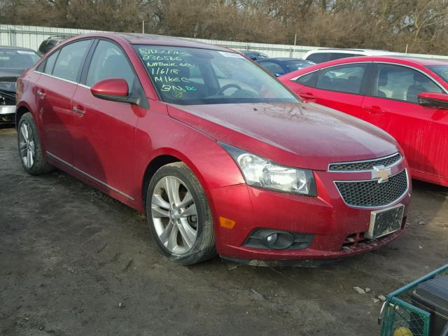 1G1PG5SB7D7176331 - 2013 CHEVROLET CRUZE LTZ RED photo 1