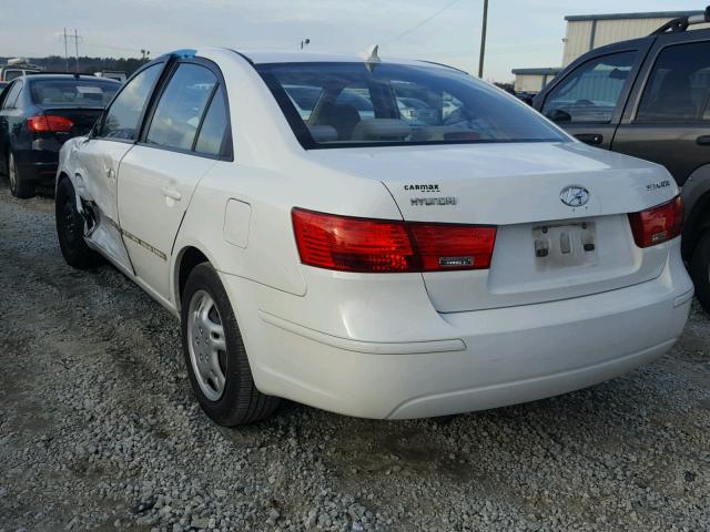 5NPET4AC2AH603047 - 2010 HYUNDAI SONATA GLS WHITE photo 3