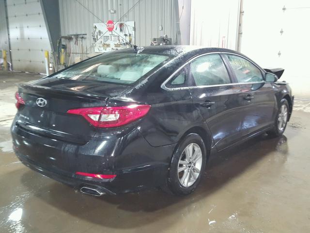 5NPE24AF6HH581769 - 2017 HYUNDAI SONATA SE BLACK photo 4