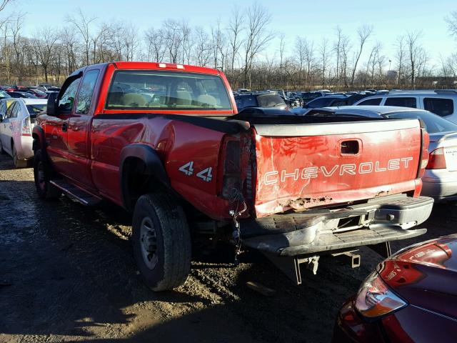 1GCHK39216E116323 - 2006 CHEVROLET SILVERADO RED photo 3